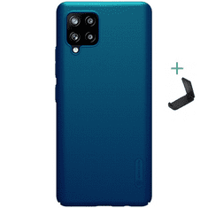 Nillkin Samsung Galaxy A42 5G / M42 5G SM-A426B / M426B, Műanyag hátlap védőtok, stand, Super Frosted, zöldes-kék (96053)