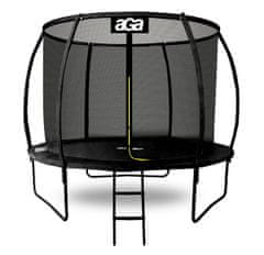 Aga SPORT EXCLUSIVE trambulin 250 cm fekete + védőháló + létra