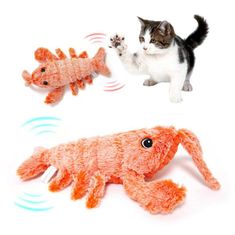 HARLEY® Mozgásérzékelős kutya játék, homár alakú plüss játék, interaktív játék kutyáknak és macskáknak | LOBSTY