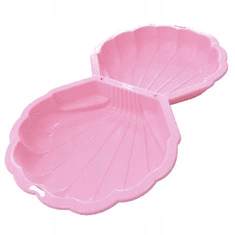 Paradiso Kagyló alakú homokozó, maxi méret - rózsaszín, 2 részes (T02243) (T02243)