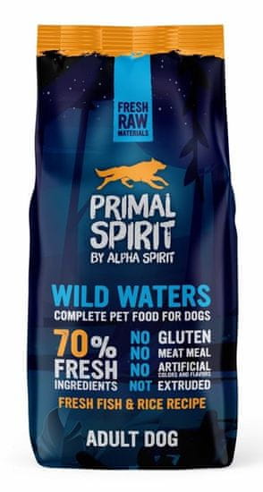 Primal Spirit Dog 70% Wild Waters, 12 kg