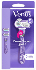 Gillette Venus Deluxe Smooth Swirl borotva - 2 borotvafej
