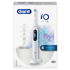 Oral-B iO Series 8 White Alabaster mágneses fogkefe