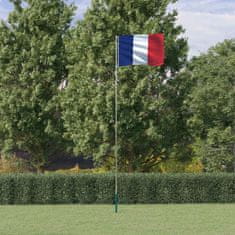 Greatstore francia alumínium zászló és rúd 5,55 m