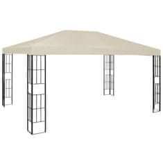 Vidaxl krémszínű pavilon 3 x 4 m 47982