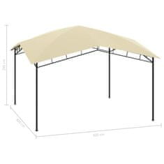 Greatstore krémszínű kerti pavilon 4 x 4 x 2,9 m 180 g/m²