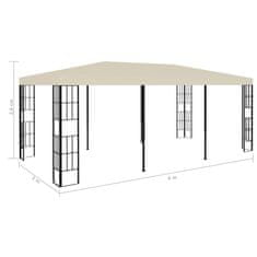 shumee krémszínű pavilon 3 x 6 m