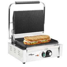 Greatstore bordás kontaktgrill 2200 W 43 x 30,5 x 20 cm