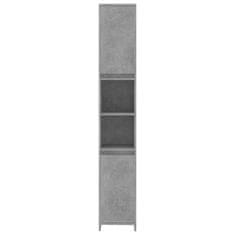 shumee betonszürke forgácslap fürdőszobaszekrény 30 x 30 x 183,5 cm