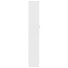 shumee fehér forgácslap vitrinszekrény 82,5 x 30,5 x 185,5 cm