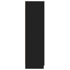 Greatstore fekete forgácslap patikaszekrény 30 x 42,5 x 150 cm