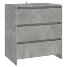 Greatstore betonszürke forgácslap tálalószekrény 70 x 41 x 75 cm