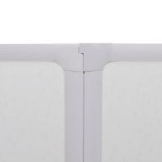 Greatstore Zuhanyzó kádparaván 140 x 168 cm 7 panelek behajtható törülközőtartó
