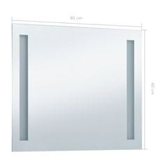 shumee LED-es fürdőszobai falitükör 80 x 60 cm