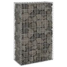 shumee horganyzott acél gabion fal fedéllel 60 x 30 x 100 cm