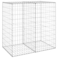 shumee horganyzott acél gabion fal fedéllel 100 x 60 x 100 cm