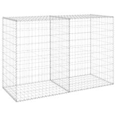 shumee horganyzott acél gabion fal fedéllel 150 x 60 x 100 cm