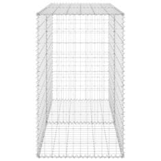 shumee horganyzott acél gabion fal fedéllel 150 x 60 x 100 cm