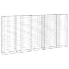 shumee horganyzott acél gabion fal fedéllel 300 x 30 x 150 cm