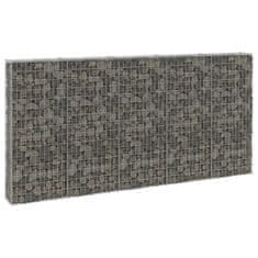 shumee horganyzott acél gabion fal fedéllel 300 x 30 x 150 cm