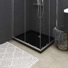Greatstore téglalap alakú fekete ABS zuhanytálca 80 x 100 cm
