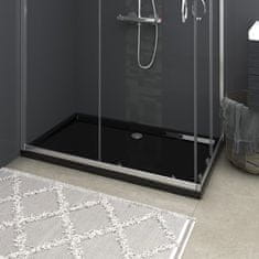 Greatstore téglalap alakú fekete ABS zuhanytálca 70 x 120 cm