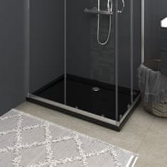 Greatstore téglalap alakú fekete ABS zuhanytálca 80 x 110 cm