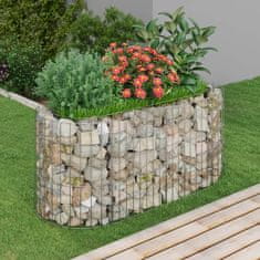 Greatstore horganyzott vas gabion magaságyás 120 x 50 x 50 cm