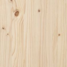 Greatstore szürke tömör fenyőfa növénytartó 104,5 x 25 x 109,5 cm
