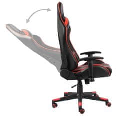 Vidaxl piros PVC forgó gamer szék 20481