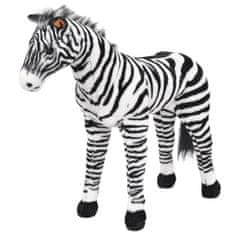 shumee fekete-fehér álló zebra plüssjáték XXL