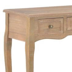 shumee 280047 Dressing Console Table with 3 Drawers Brown