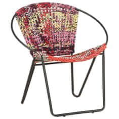 shumee többszínű kör alakú Chindi szövet szék