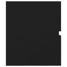 Greatstore fekete forgácslap mosdószekrény 80 x 38,5 x 45 cm