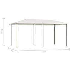 shumee krémszínű pavilon 3 x 6 x 2,6 m 160 g/m²