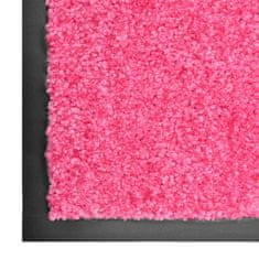 Vidaxl rózsaszín kimosható lábtörlő 90 x 120 cm 323448