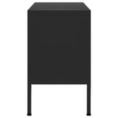 shumee fekete acél TV-szekrény 105 x 35 x 50 cm