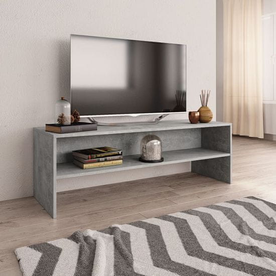 shumee betonszürke forgácslap TV-szekrény 120 x 40 x 40 cm