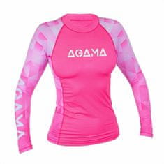 AGAMA Női lycra póló PINK LADY, hosszú ujjú rózsaszín XL - 44