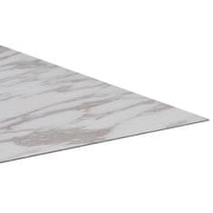 Greatstore fehér márvány öntapadó PVC padló burkolólap 5,11 m²