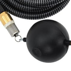 Vidaxl fekete PVC szívótömlő sárgaréz csatlakozókkal 1,1" 25 m 151069