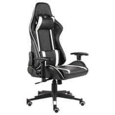 Greatstore fehér PVC forgó gamer szék