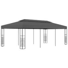 Vidaxl antracitszürke pavilon 3 x 6 m 47959