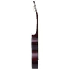 Vidaxl klasszikus hársfa gitár kezdőknek és gyerekeknek 3/4 36" 70120