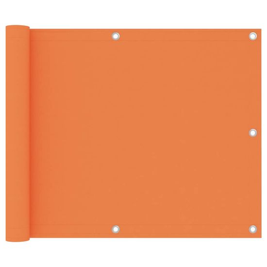 Vidaxl narancssárga oxford-szövet erkélyparaván 75 x 400 cm 135045