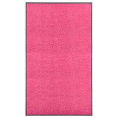 Vidaxl rózsaszín kimosható lábtörlő 90 x 150 cm 323449