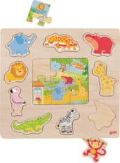 Goki Fa puzzle + Puzzle Állatok az állatkertből