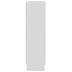 shumee fehér forgácslap vitrinszekrény 82,5 x 30,5 x 115 cm