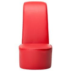 shumee piros magas sarkú cipő formájú műbőr szék