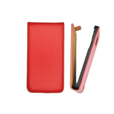 TokShop LG Optimus L5 E610, Forcell lenyitható bőrtok, Slim Flip, felfelé nyíló - kinyitható, piros (57149)